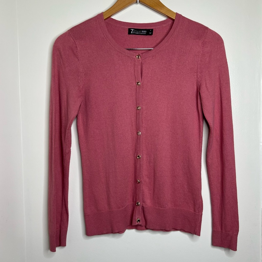 7th Avenue Design Studio NY & Co Cardigan Sweater Women’s Size Small Lightweight